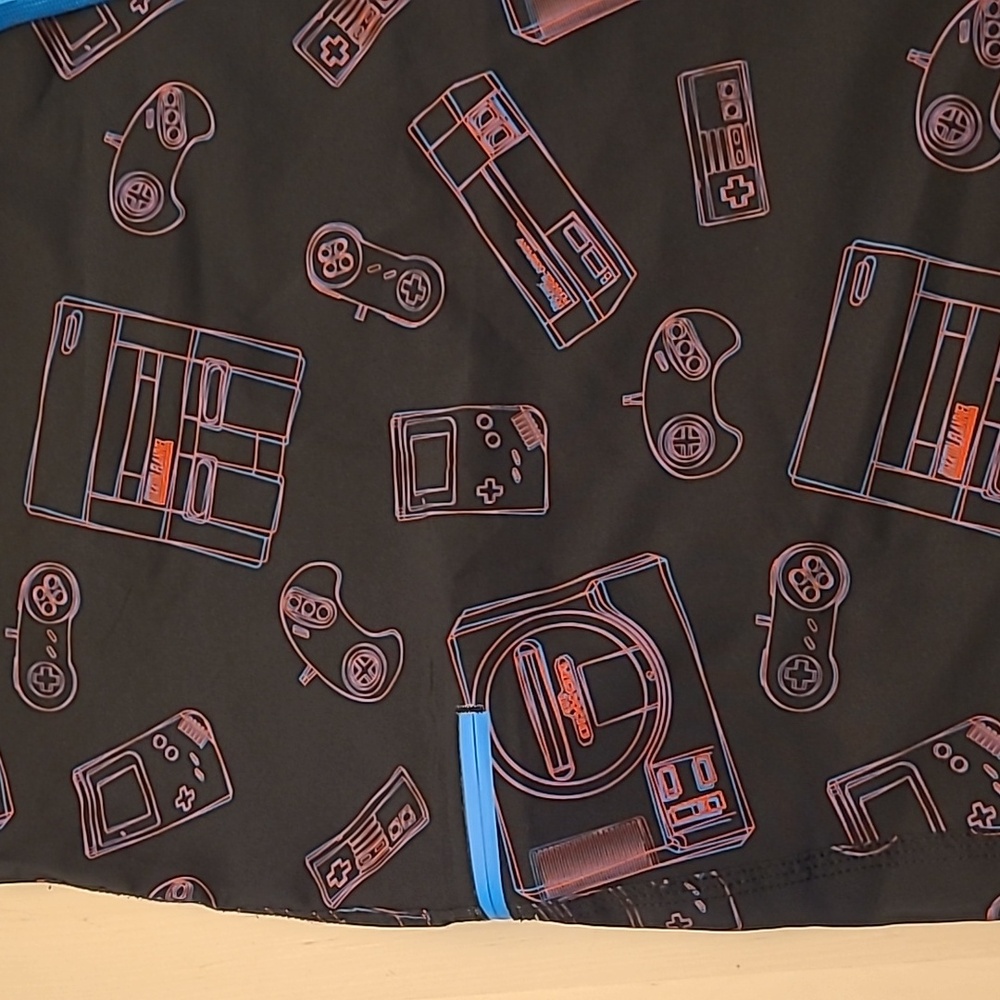 NWOT DIXXON Nintendo Themed Juicy Flannel Boardshorts with Pockets - Picture 3 of 11